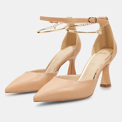 Zapatos de salón de mujer con tacón midi y tobillera , Rosa Zapatos de salón de mujer con tacón midi y tobillera , Rosa